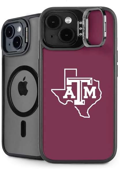 Skinit Kickstand Phone Case Compatible with iPhone 13 - Officially Licensed Texas A&M University TAM Design