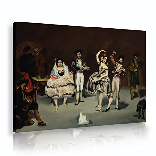 Impression sur toile Ballet espagnol d'Edouard Manet art mural 55x85cm