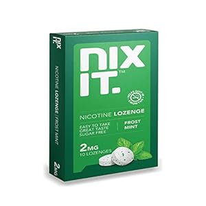 Nixit Nicotine Lozenge 2mg, Frost Mint Flavored Lozenge to Quit Smoking, Sugar Free, 10 Lozenges*Pack of 20