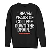 Fifth Sun Men's Animal House Bluto 7 Years of College Sweatshirt - Black - X Large