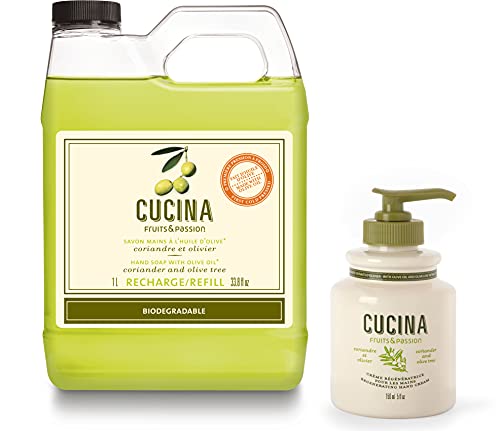 Fruits & Passion [Cucina] - Coriander & Olive Tree - Hand Soap and Hand Cream Set