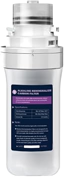 SYGOODLlFE H1 Replacement Filter - Quick Twist Under Sink Inline Filter Cartridge for RO Systems, Reduces Chlorine, Improves Taste & pH, Restores Essential Minerals