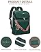 SYTRAH Leather Laptop Backpack for Women Designer Laptop Bag, 16.5 inch Travel Computer Backpacks Purse with Tassel for Work Business with Satchel Purse Green