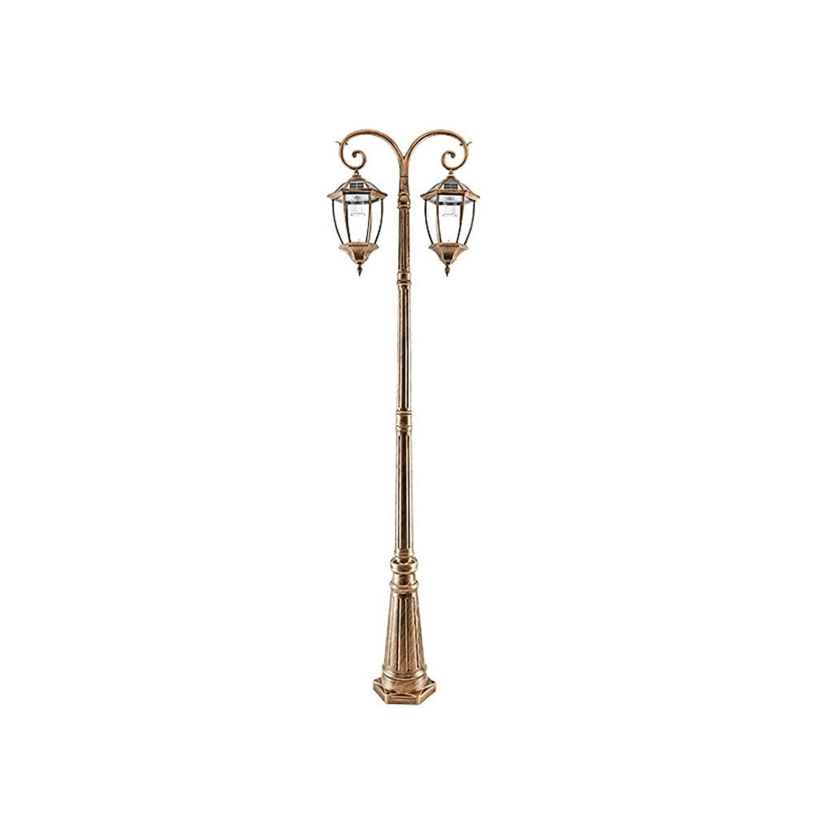 Lampy Zewnętrzne Na Taras, Słupki Do Lamp Ogrodowych, Lampy Zewnętrzne, Solarne Lampy Uliczne, Zewnętrzne Słupki Do Lamp Ogrodowych, Wodoodporne Oświetlenie Na (Brązowy-Wysokość 350 Cm)