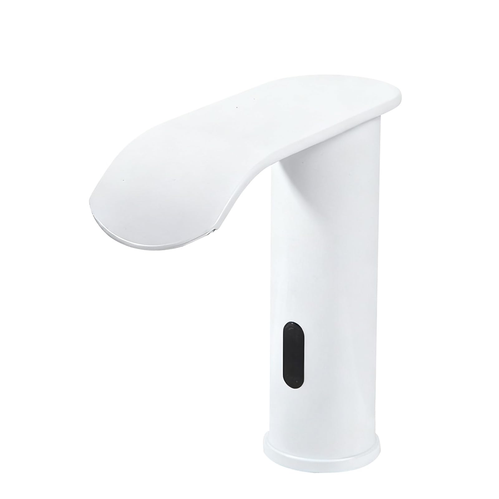 ZYCHSJXA Touchless Bathroom Sink Faucets White Waterfall Mixer Tap for Basin Wash Taps with Hot and Cold Brass