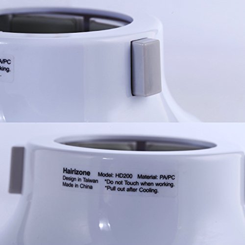 Hairizone Universal Hair Diffuser Adaptable For Blow Dryers With D-1.7-Inch To 2.6-Inch For Curly Or Wavy Hair, White #TOP6