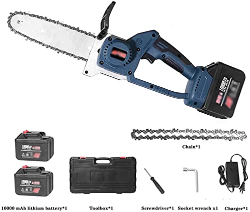 JQDMBH Kettensäge,Elektro Kettensäge Kettensäge, tragbares Handheld-kabelloser Kettensägen, 8-Zoll-elektrisches… – Bild 3