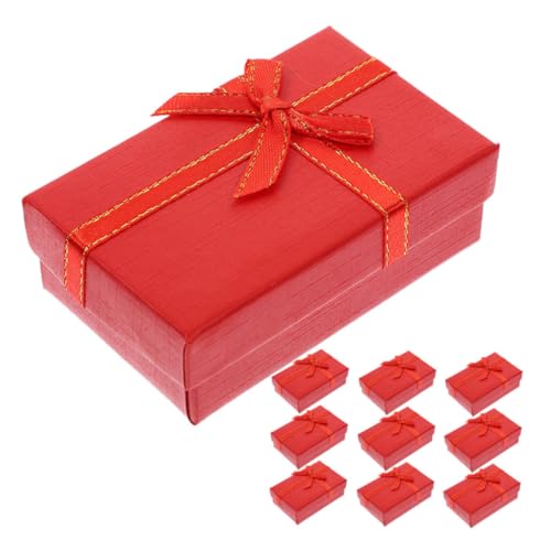 Gatuida 10 Piezas Joyero Para Pendientes y Collares Cajas De Obsequio Pequeñas y Vacías Para Cajas De Obsequio Para Joyas Anillos Para Guardar Joyas