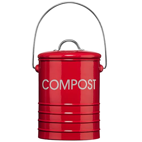Premier Housewares 0510018 Komposteimer mit Tragegriff Ø14 x H22...