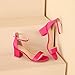 Women's Block Heels 2.5 Inch Strappy Heels Dressy Sandals Ankle Strap Lady Low Heels Chunky Heeled Sandals 301 Fuchsia Hot pink Size 9 women