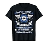 Als Gott mich vor 18 Jahren schuf grinste er 18. Geburtstag T-Shirt
