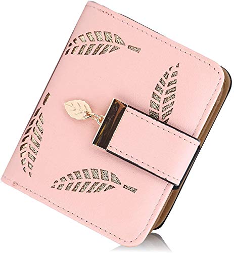 SRXWO Portefeuille pour Femme, Petit Porte Monnaie Cuir Pliable avec Titulaire de la Carte de crédit Cash ID, zippé avec des Cadeaux à glissière pour Fille...