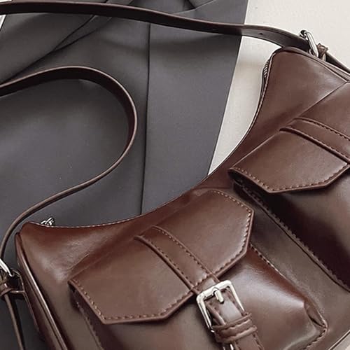 Sac de style coréen en cuir PU souple avec compartiments rétro intégrés - 6