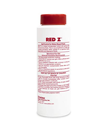 Image of Safetec Red Z Spill Control Solidifier - 5 oz. Bottle (Pack of 6 Bottles)