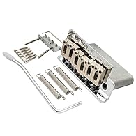 Fits for most modern Squier Strat or Mexico Fender Stratocaster with 6 mounting screws style ST tremolo bridge, also it is compatible with many MIJ(made in Japan) Strat style guitars String spacing:10.8x5= 54mm(2-1/8 inch) ; 6 mounting screws spacing...