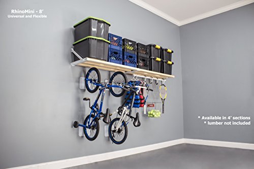 DIY RhinoMini Universal Shelf Kits for Garages & Other Applications (8' Length; 20" Width) â€¦