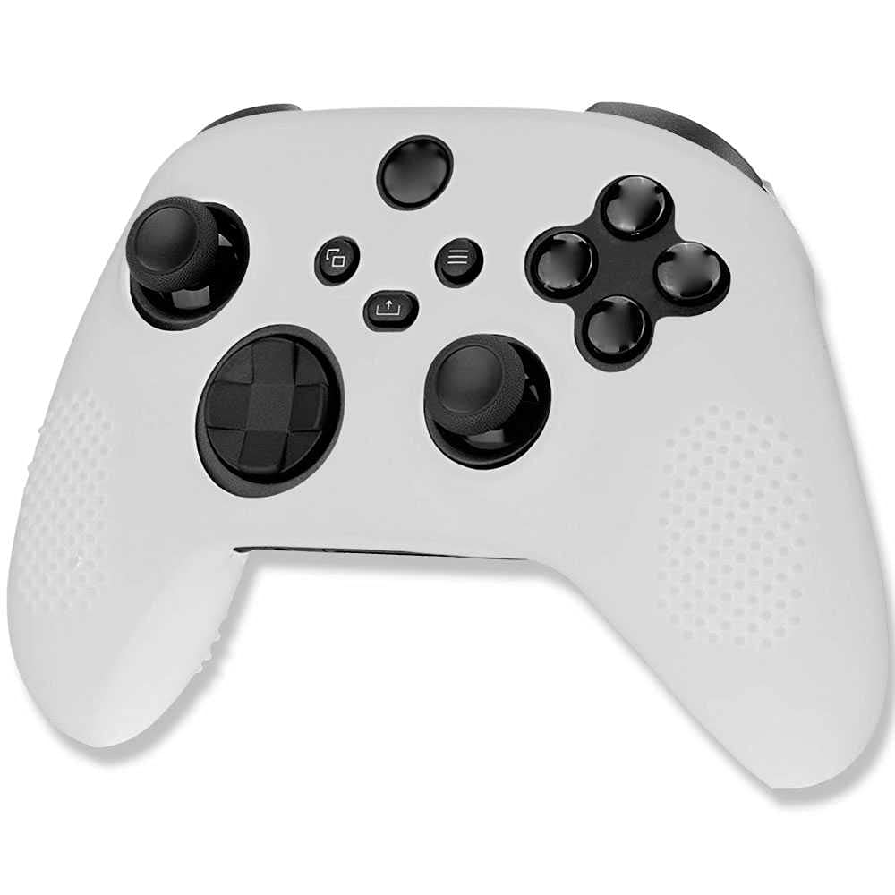 OcioDual Funda de Silicona Compatible con Mando Xbox Serie X/S Translúcida Anti Caídas Golpes Goma Polvo Flexible Suave