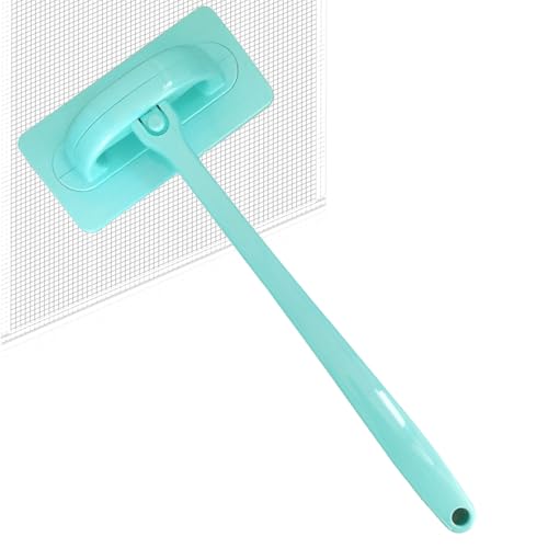 Tiruiya Cepillo para Pantalla de Ventana, Limpieza de Pantalla de Mosquiteras, Limpiador Raspador de Malla, Doble Uso Húmedo y Seco