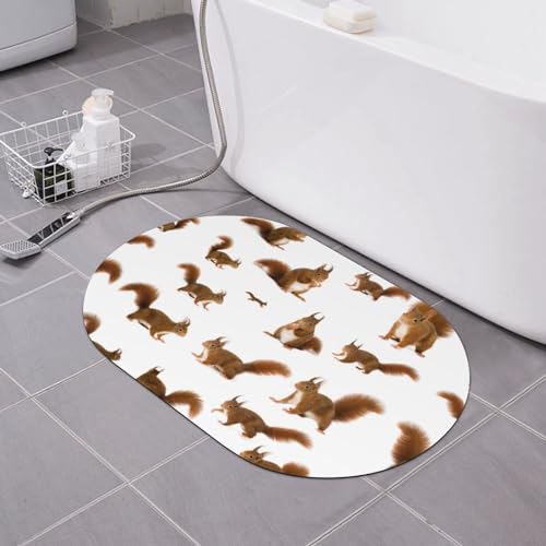 Tapis de bain écureuil à séchage rapide : dites adieu aux sols humides