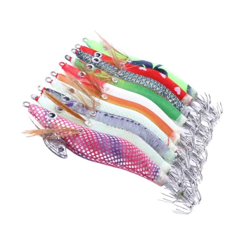 Hameçons de boîte appâts crevettes robustes haute simulation pour ferrage calamar