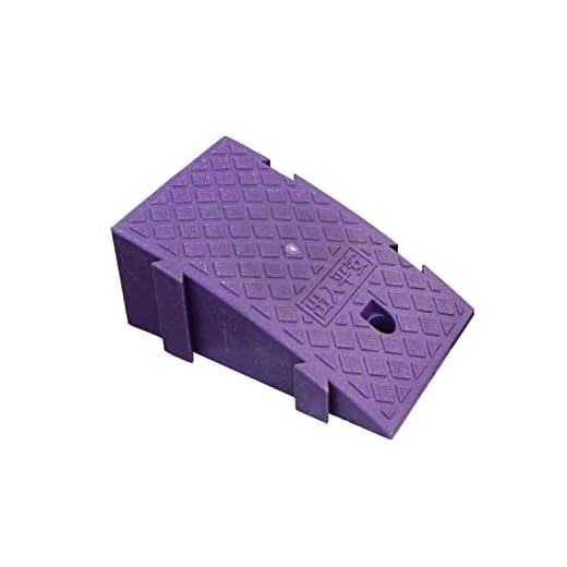 Bike Motorcycle Uphill Pad Home Stairs Pet Rampss Patio Garden Step Mat Wheelchair Rampss School Hospital Threshold Rampss(Size 25 * 45 * 19CM Color Black) (Purple 25 * 45 * 19CM)