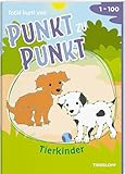 Total bunt von Punkt zu Punkt. Tierkinder. Von 1 bis 100 | Mit farbigen Innenseiten | Spielerisch zählen lernen | Für Kinder ab 7 Jahren: Für Kinder ... farbigen Innenseiten (Mal- und Rätselbücher)