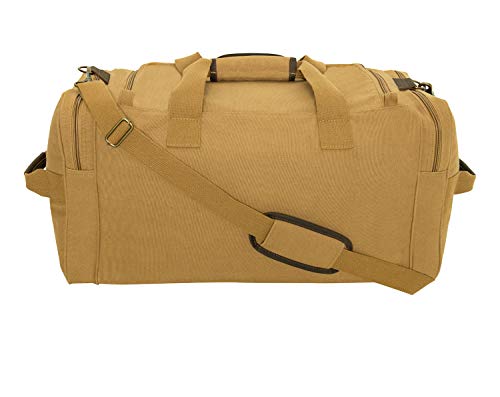Rothco Canvas Long Weekend Bag (Coyote Brown)3