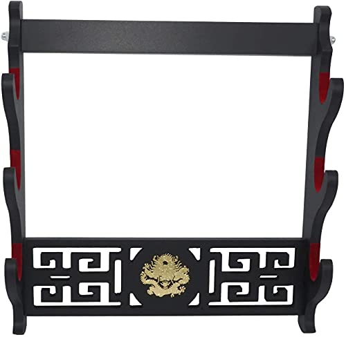 Yuesfz Wall Mount Padded Sword Holder Katana Stand Samurai Sword Holder Display Rack Samurai Sword Holder (Color : 3-Tier) #TOP4