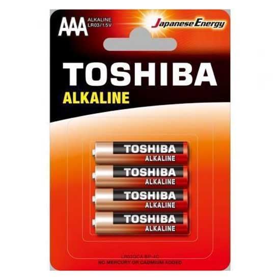 TOSHIBA BATERÍAS AAA KIRMIZI ALKALİN LR03GCA BP-4C LR03 BLISTER DE 4