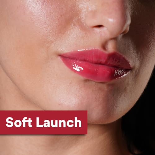 Image of Glowjob Soft Launch Red Lip Oil (8gm) - Hydrating Glossy Lip Oil with Sheer Red Tint, Lightweight Non-Sticky Shine, Nourishing Soft Stain Finish