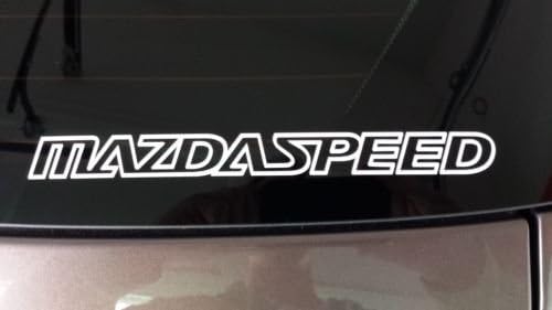 Mazdaspeed Miata Mazda 3 6 Protege RX8 Vinyl Window Decals Stickers Zoom Zoom , 
