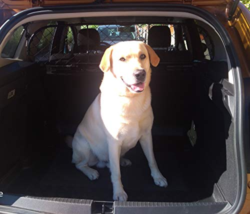 ERGOTECH Trennnetz Trenngitter kompatibel mit Dacia Duster RDA65-S14, für Hunde und Gepäck.