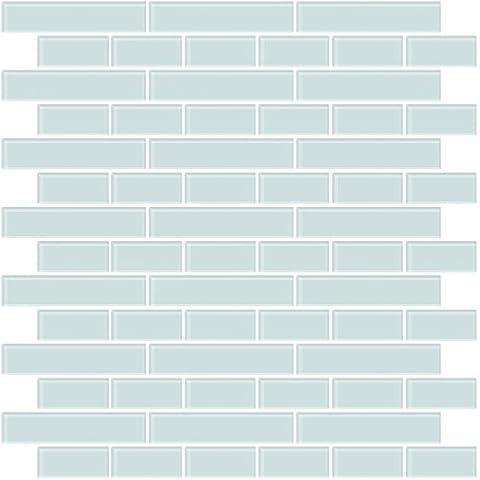 In Home NH2361 Sea Glass Peel & Stick Backsplash Tiles, Blue Cover