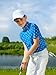 Damipow Boys Golf Shirt Moisture Wicking Youth Polo Shirts Quick Dry Kid Collared Shirt,Blue Men,12 Years