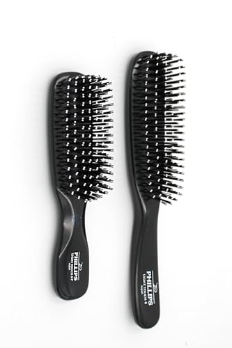 Phillips Brush Light Touch 8 duo de brosses noires idéal pour sublimer votre coiffure