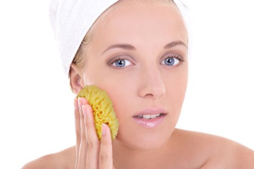 Real Natural Sea Sponges Multipack - 5Pc Spa Gift Set In Premium Bag, Kind On Skin, For Bath Shower Facial Cleansing, Pamper Moms Brides Girlfriends & Teens By Constantia Beauty® #TOP6
