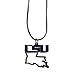 NCAA Siskiyou Sports Womens LSU Tigers State Charm Necklace 18 inch Team Color