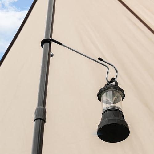 Anranmm 2 PCS Bird Feeder Hanger Hooks, Camping Lantern Hooks, Yard Plant Hangers, Windproof Tree Branch Hook for Wild Bird House Feeder Holder Camping Tent Pole Lamp