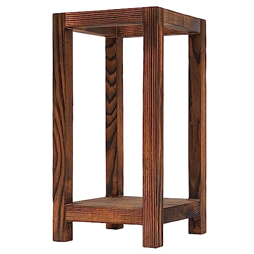 12 Pcs Wooden Candle Holder Wedding Lantern Centerpiece Sturdy and Durable High Stability Easy to Clean Installation-Free Versatile DIY Ideas Elevated Base Smooth Surface Rustic Table Decoration
