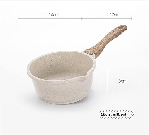 Miniatura 2 de ZLXDP Wok Set - Juego de sartén antiadherente de piedra para cocina olla de arroz caldera doble con tapa de vidrio sartén para freír