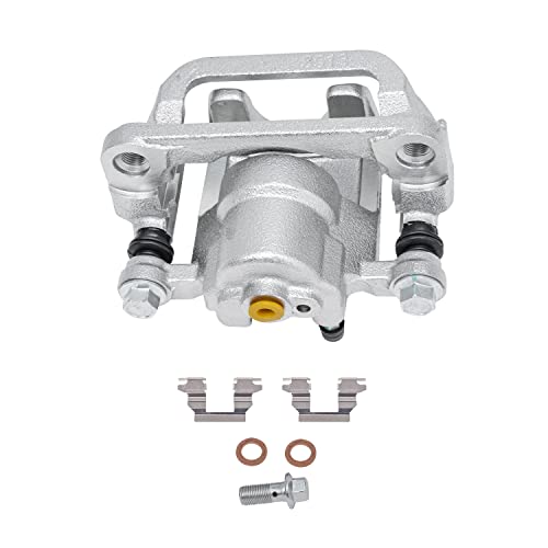 Image of Detroit Axle - Rear Brake Kit for 2002-2018 Nissan Altima 2004-2008 2019 Maxima Disc Brake Calipers w /Brackets Ceramic Brakes Pads w /Hardware 2005 2006 2007 Replacement