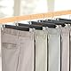 Tosnail 15 Stück 35.5cm Kleiderbügel für Hosen, Holz Rock Hosen Kleiderbügel mit Clips Jeans Kleiderbügel - Schwarz