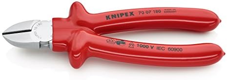 Knipex Szczypce tnące boczne chromowane, izolowane zanurzeniowo wg VDE 160 mm 70 07 160
