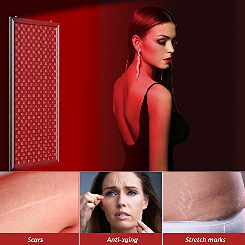 Allisable Red Light Therapy Panel, Deep Red 660Nm And Near Infrared 850Nm Light Combo(646 Leds) #TOP1