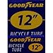 Goodyear Bicycle Tube, 12 X 1.5/2.25 - 12-inch Bike Tube with Butyl Rubber - Dependable Mountain Bike Tubes for Premium Cycling - 12 X 1.5/2.25