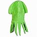 Funny Party Hats Green Squid Hat Mix - Large Squid Hat In Green With Crazy Eyes
