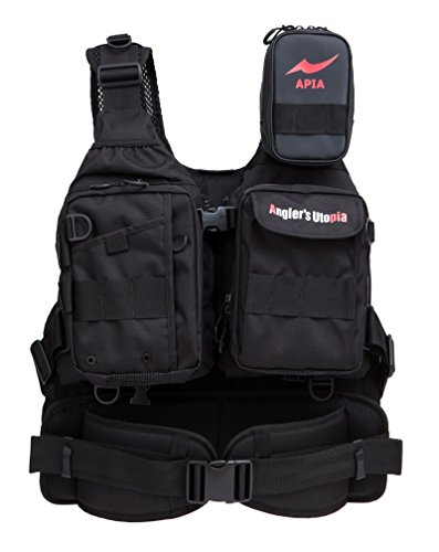 アピア アングラーズ サポート ベストVer.3 ブラック.