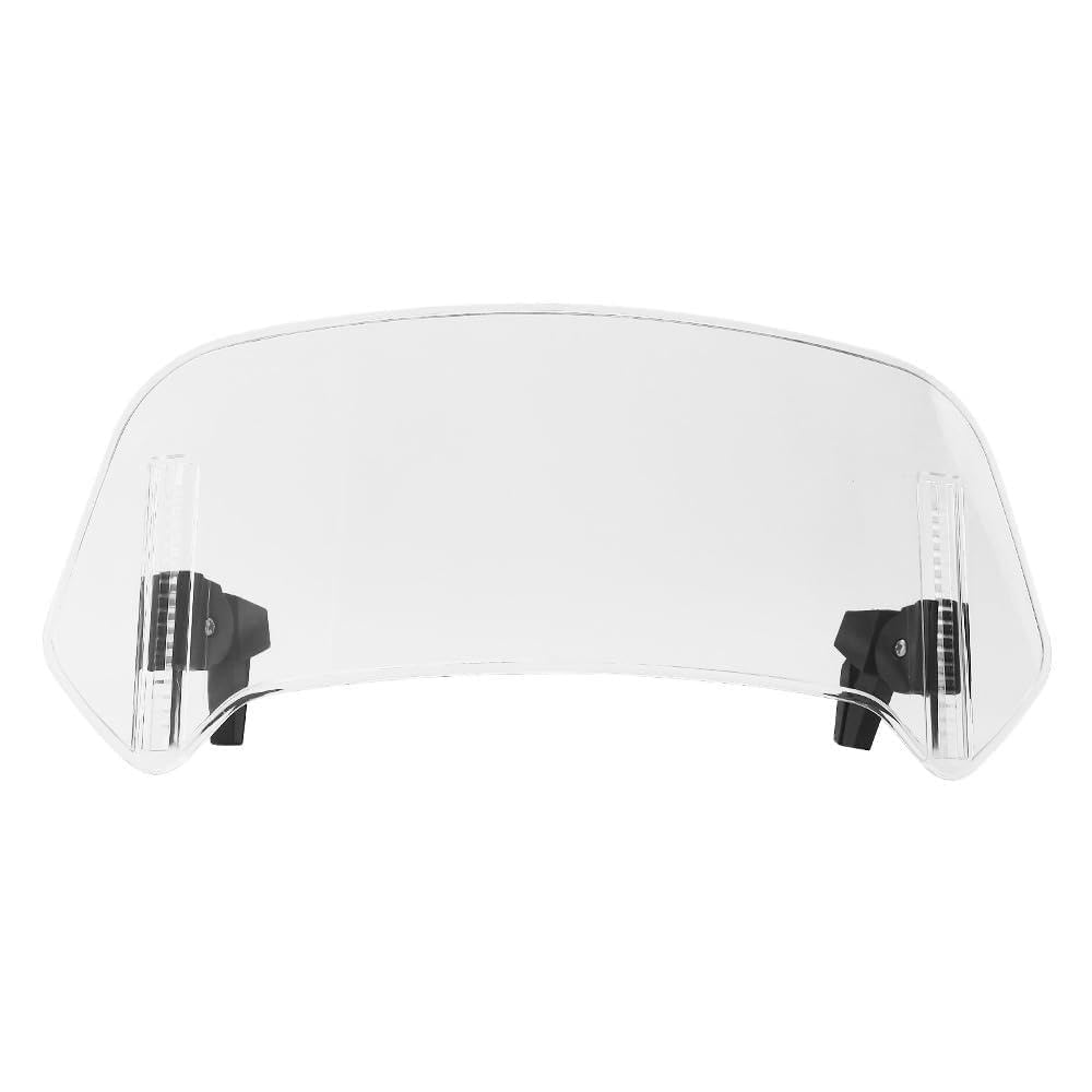 Estensione Parabrezza Moto Universale Deflettore Regolabile Clip-on Protezione Vento per Dirt Bike e Moto con Parabrezza 2 Misure Disponibili