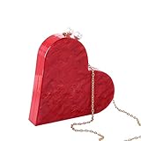 ZGMJ Geformte Clutch-Geldbörse Getestete Crossbody-Kettentasche Geldbeutel-Kettentasche for Einkaufen Gehen