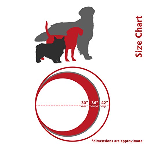 Red Plantation Medium Round Indoor Outdoor Pet Dog Bed With Removable Washable Cover By Majestic Pet Products #TOP3